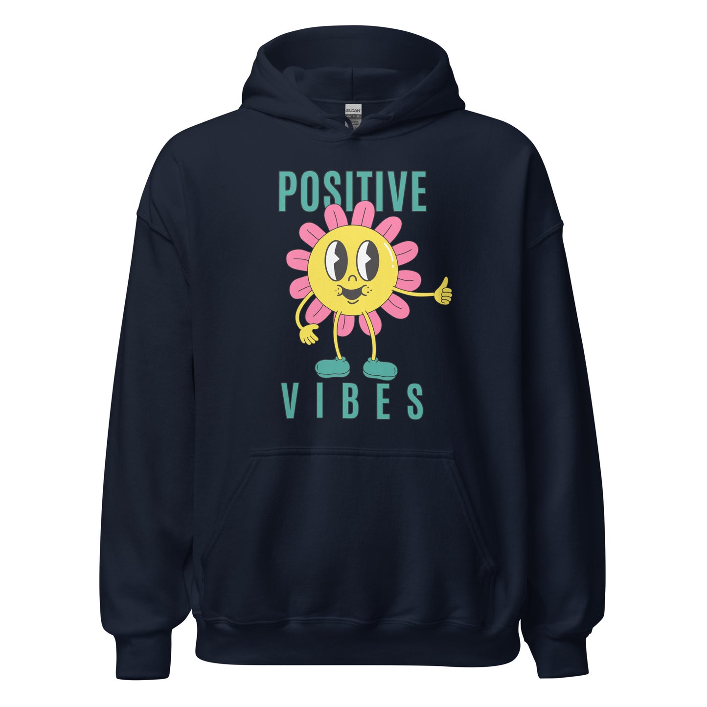 Positive Vibes Sunflower Unisex Hoodie