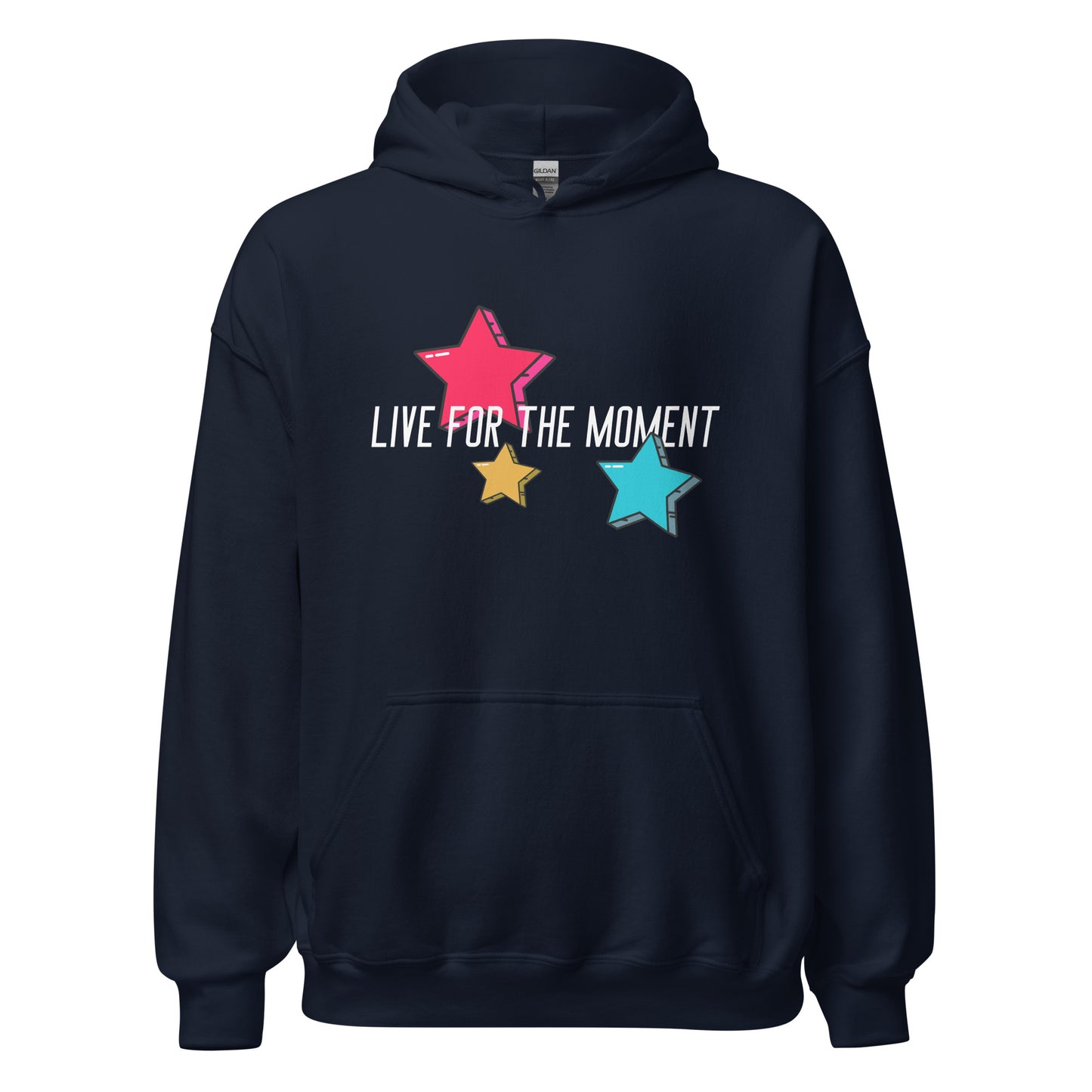 LIVE FOR THE MOMENT pop art stars Unisex Hoodie