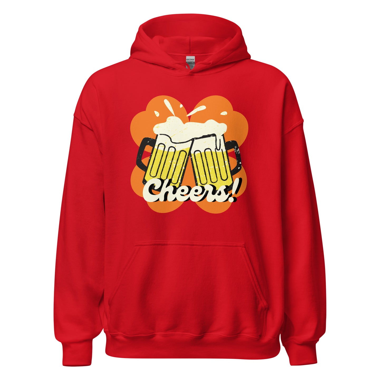 Beer Cheers Lucky Clover Unisex Hoodie