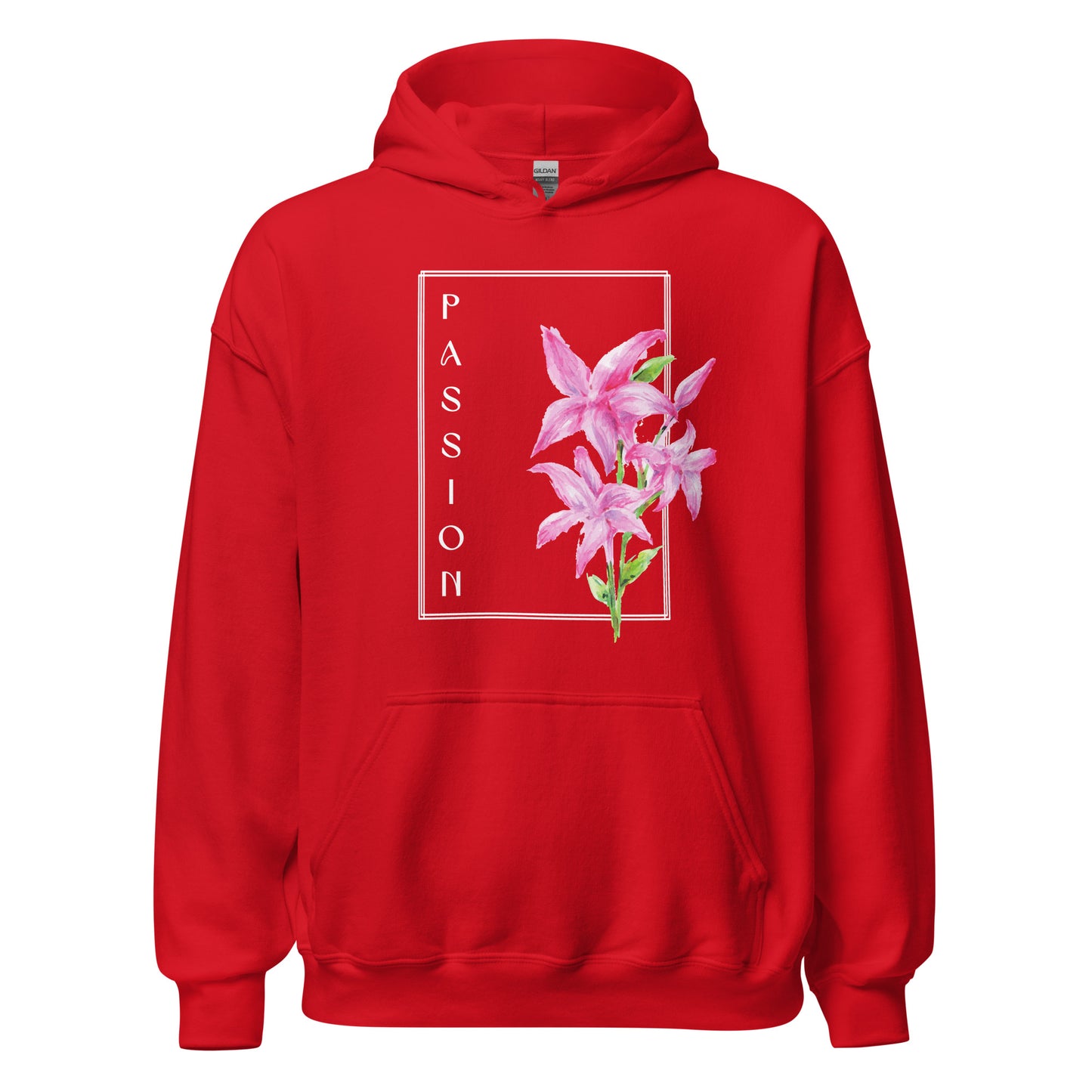 Passion watercolor lily Unisex Hoodie
