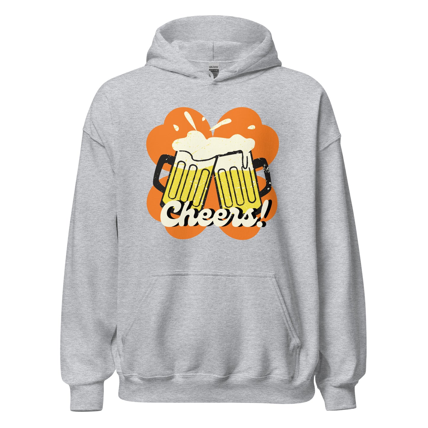 Beer Cheers Lucky Clover Unisex Hoodie