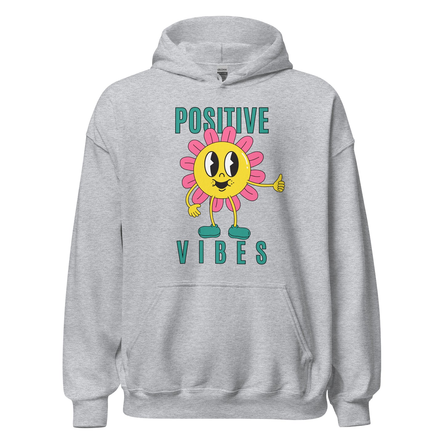 Positive Vibes Sunflower Unisex Hoodie