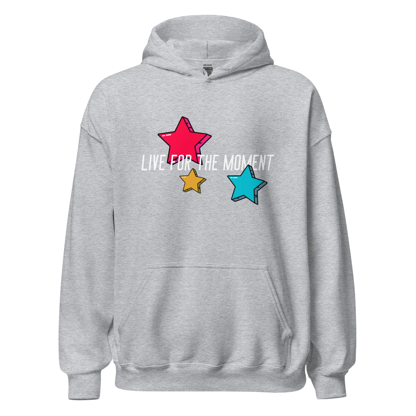 LIVE FOR THE MOMENT pop art stars Unisex Hoodie
