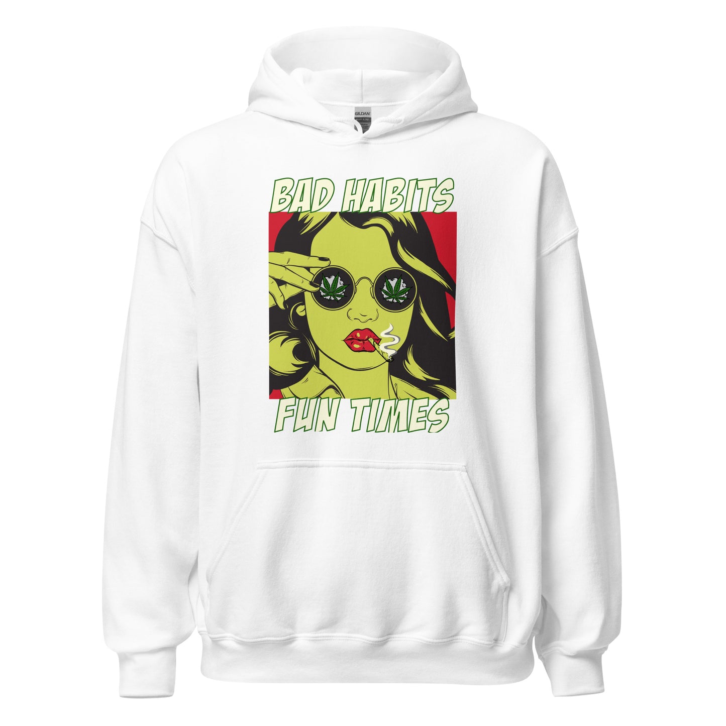 BAD HABITS. FUN TIMES. pop art Unisex Hoodie