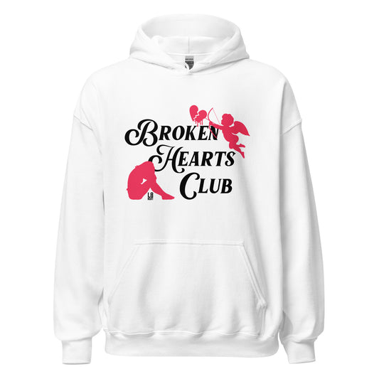 Cupid's Broken Hearts Club Unisex Hoodie