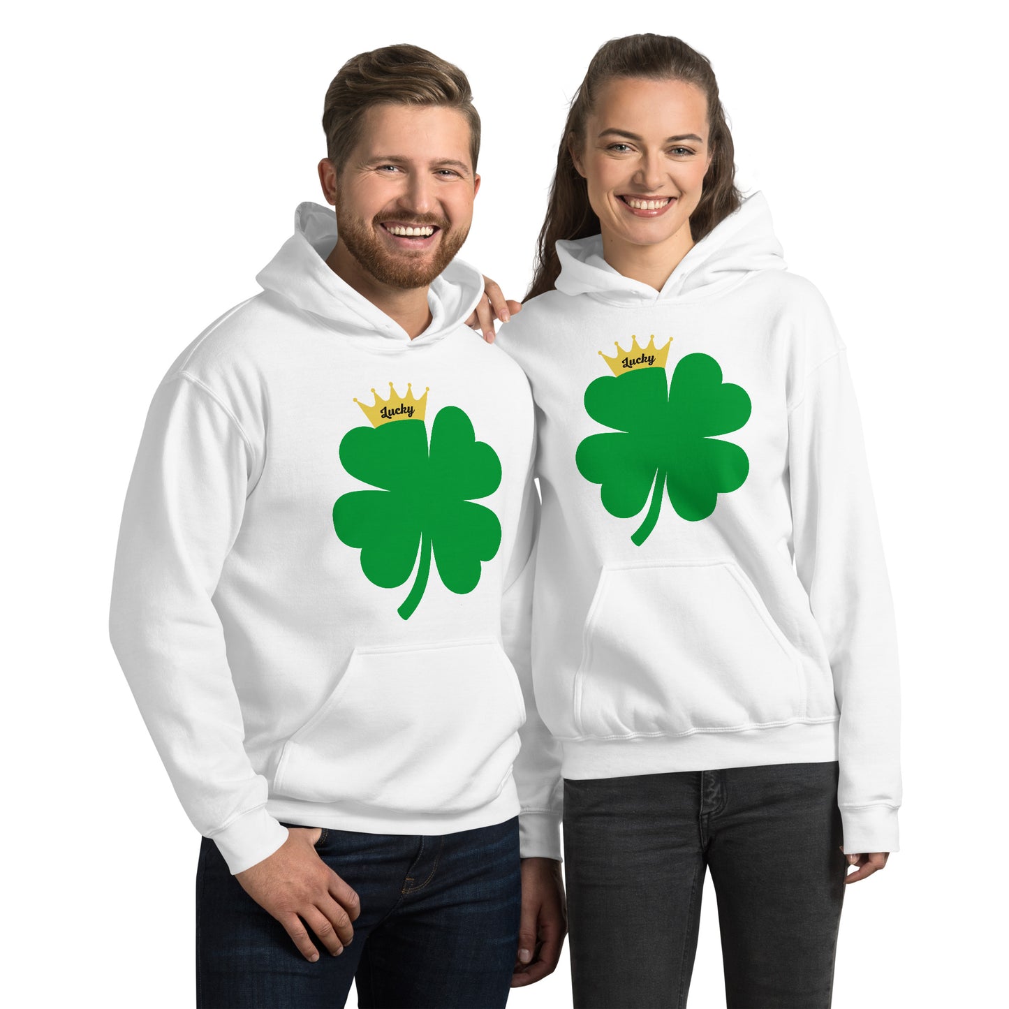 Lucky Crown Clover Unisex Hoodie