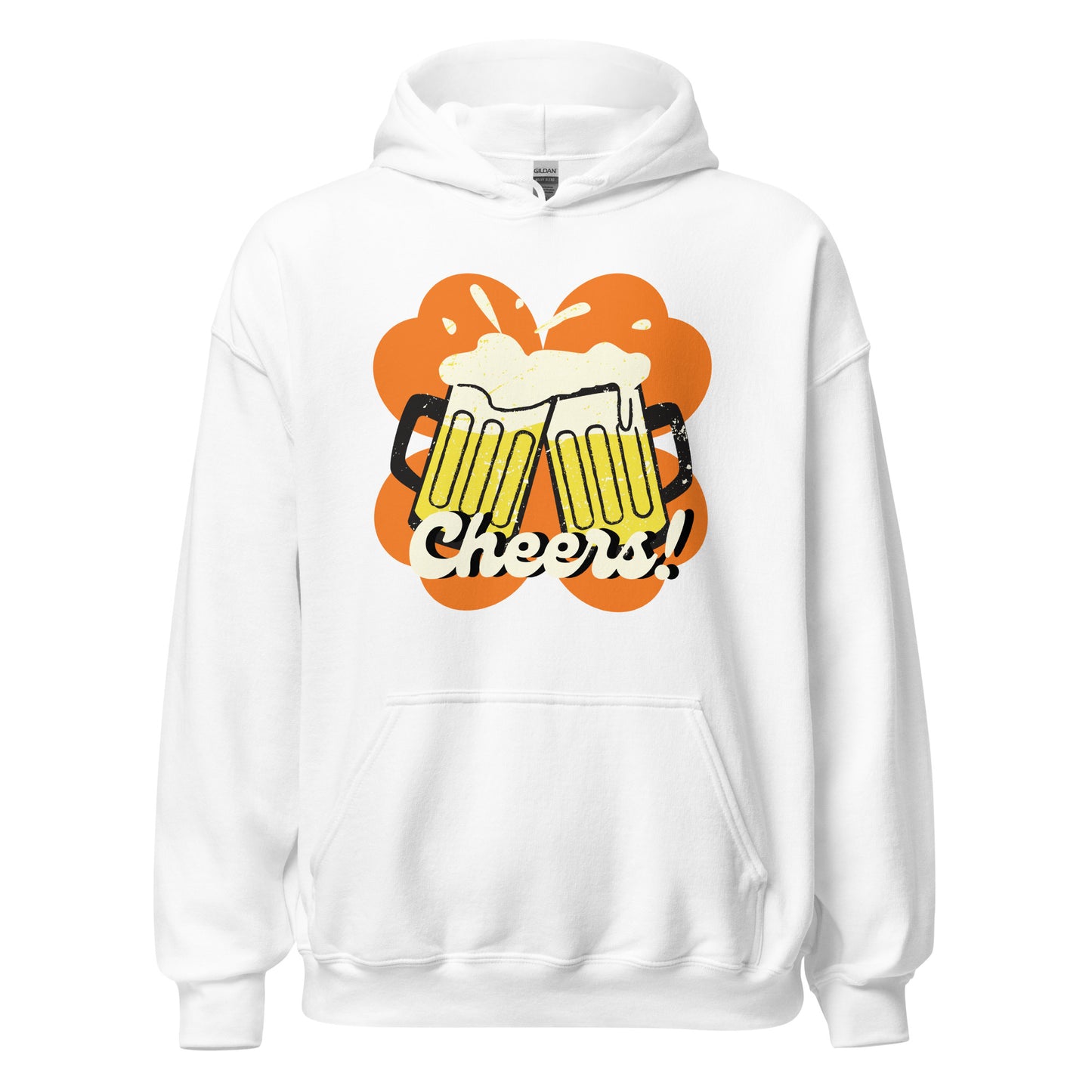 Beer Cheers Lucky Clover Unisex Hoodie