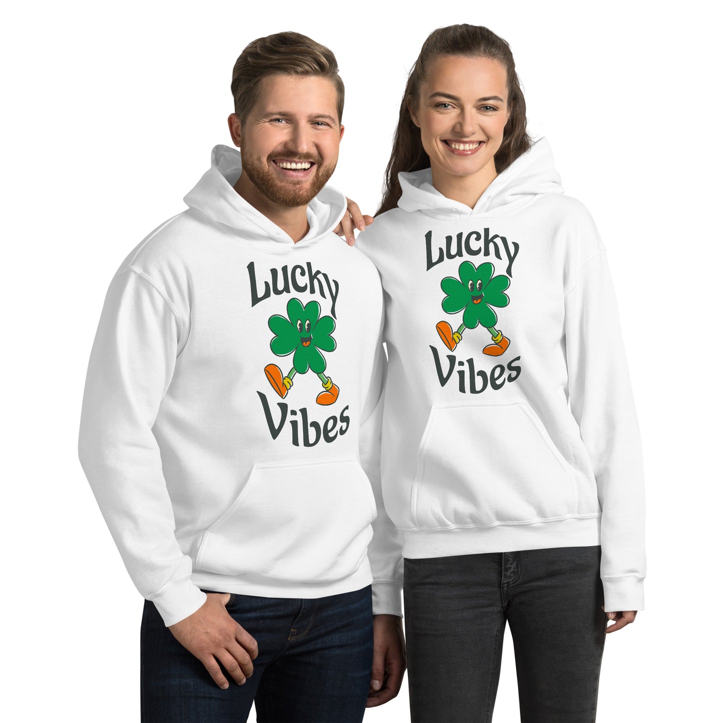 Lucky Vibes Clover Unisex Hoodie