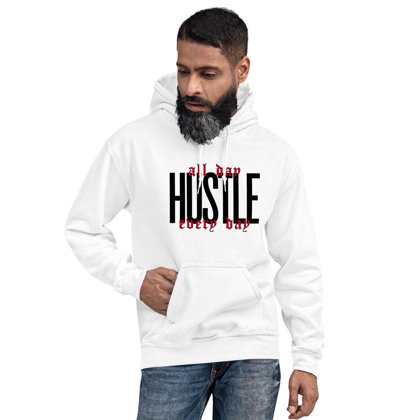 HUSTLE. all day. every day. Unisex Hoodie