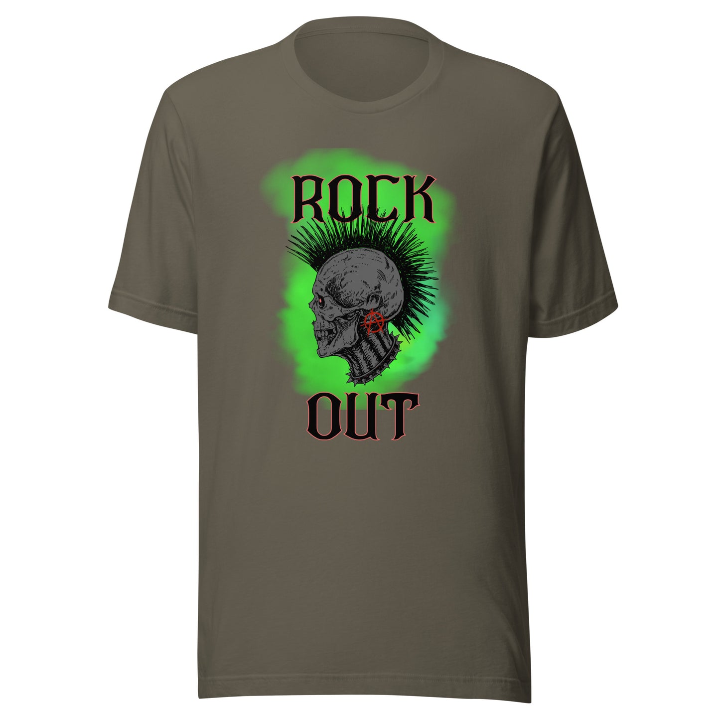 Rock Out Anarchy Skull Unisex t-shirt
