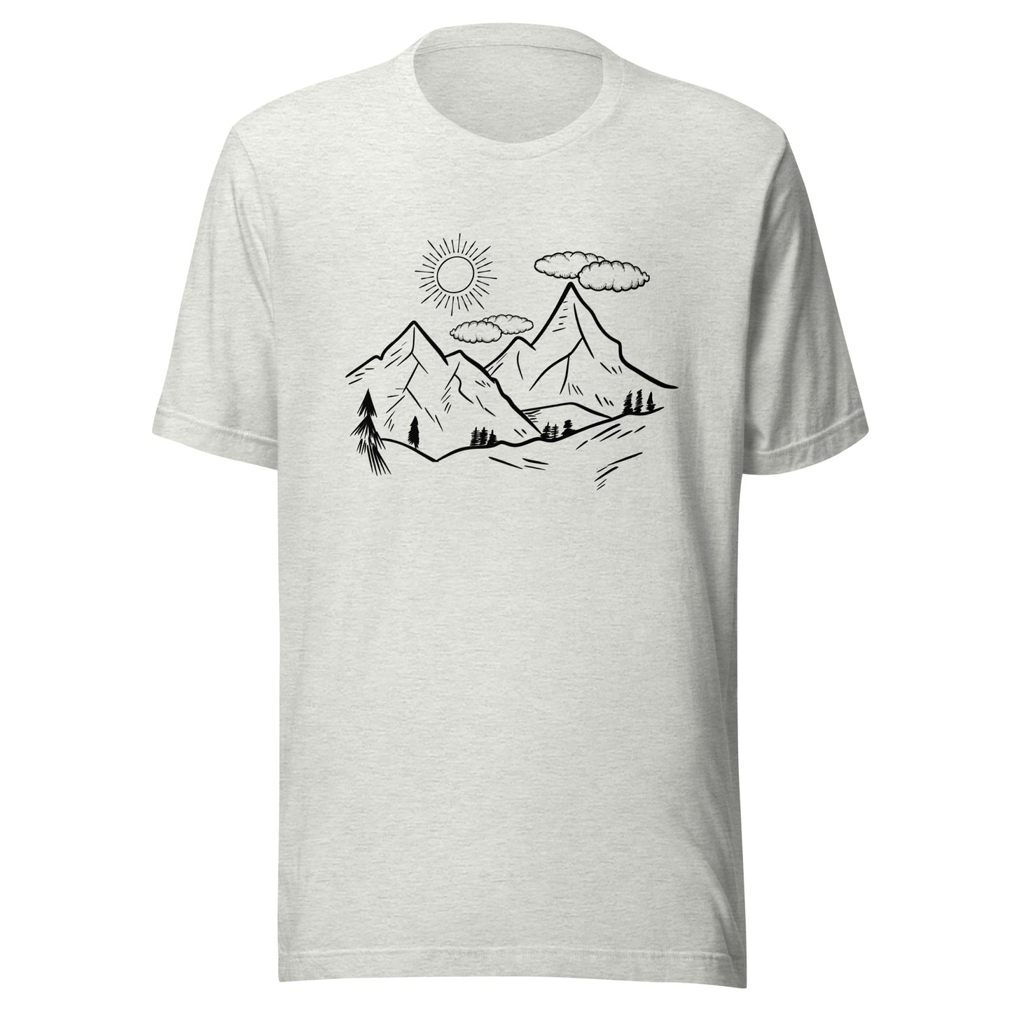 The Great Outdoors mountain tops Unisex t-shirt