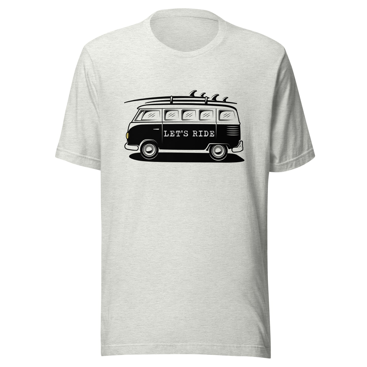 Let' Ride surfer van Unisex t-shirt