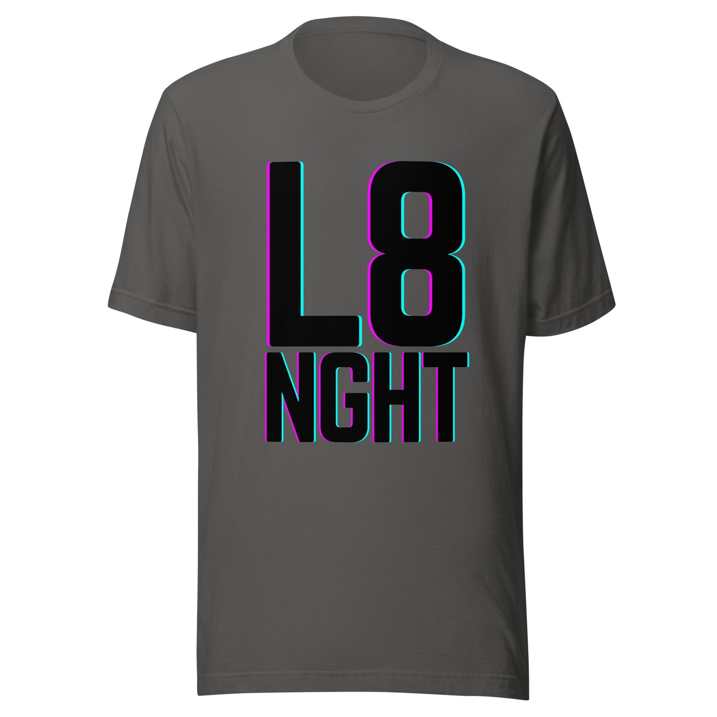 L8NGHT large glitch logo Unisex t-shirt