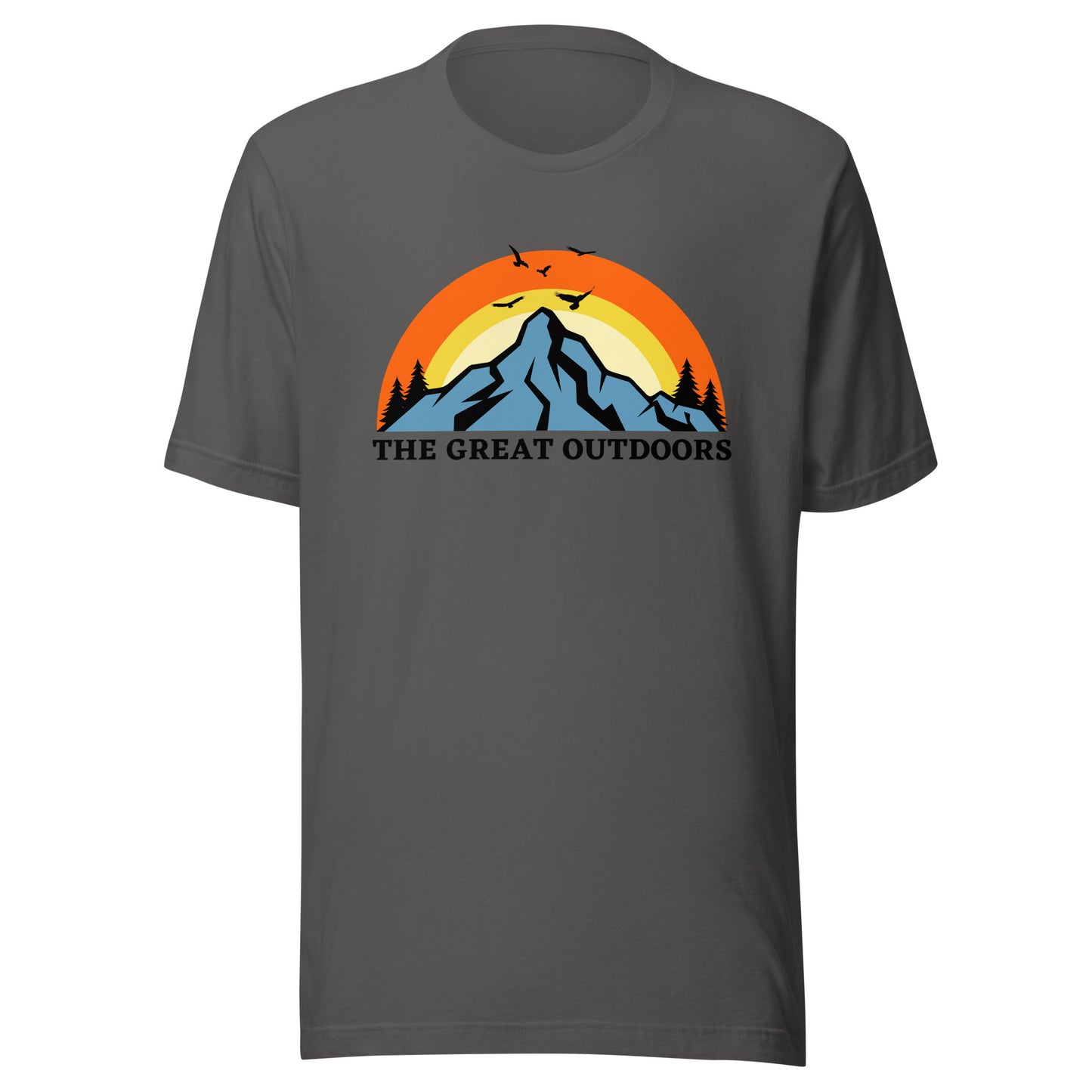 The Great Outdoors mountain top Unisex t-shirt