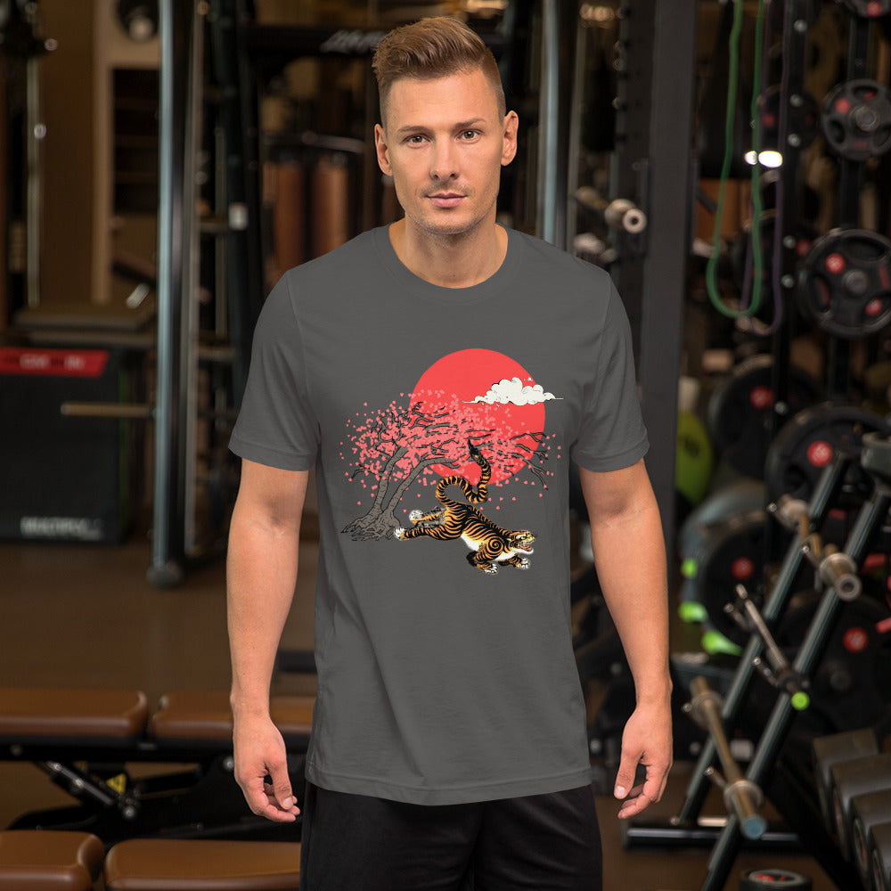 Cherry Blossom Tiger Unisex t-shirt