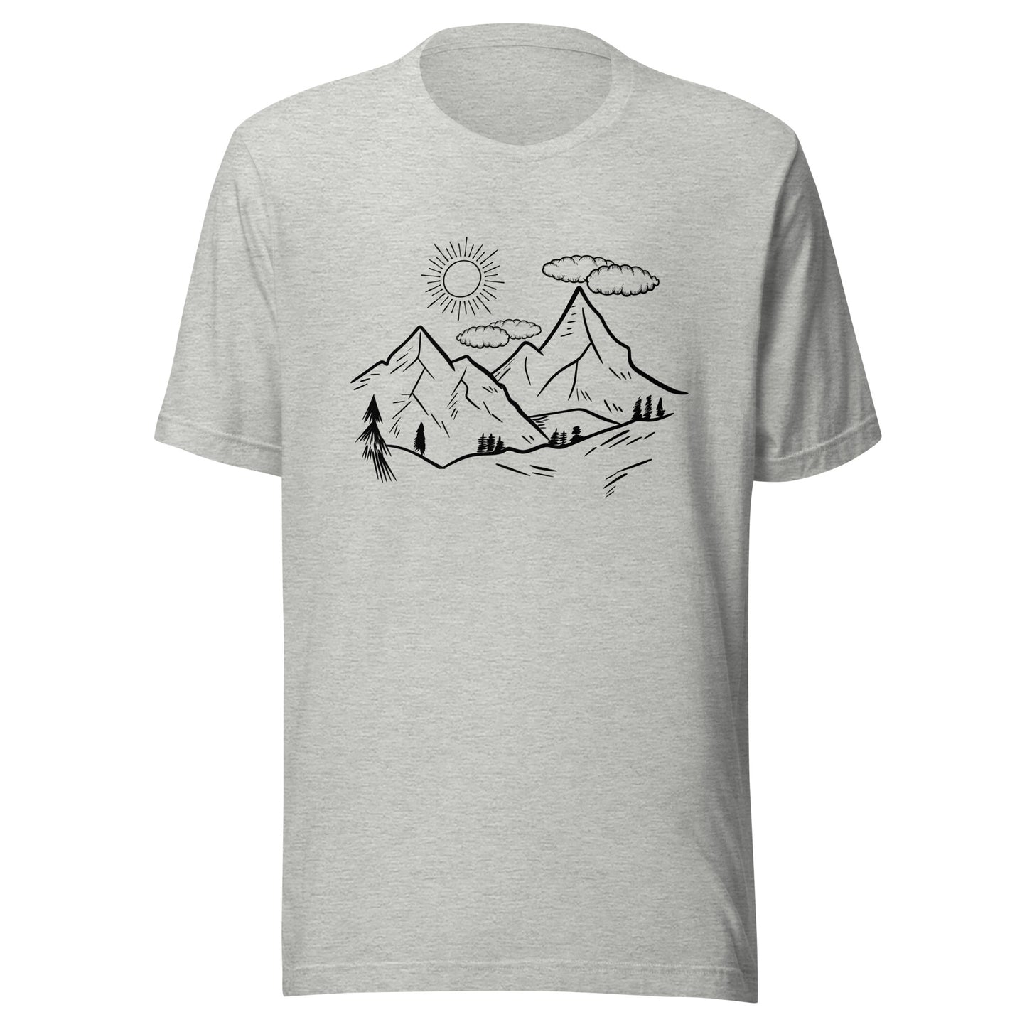 The Great Outdoors mountain tops Unisex t-shirt
