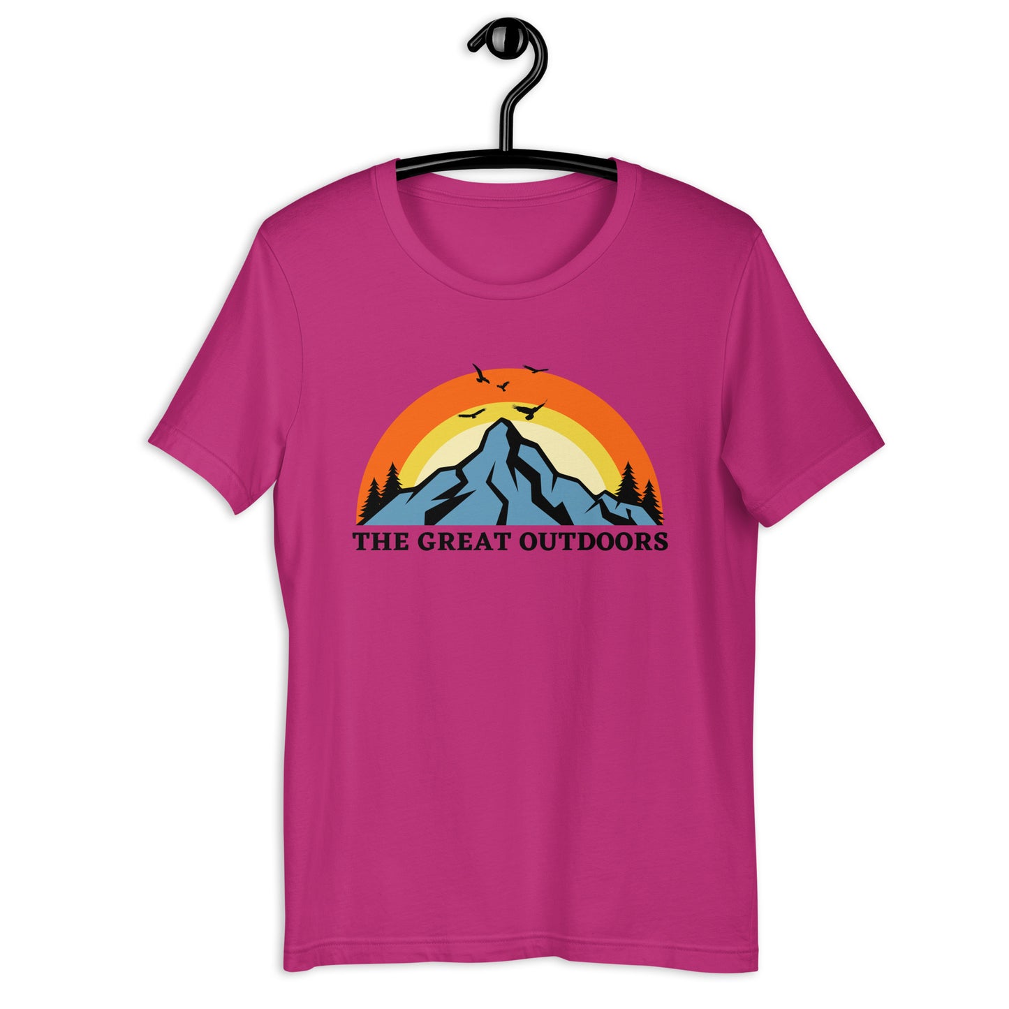 The Great Outdoors mountain top Unisex t-shirt