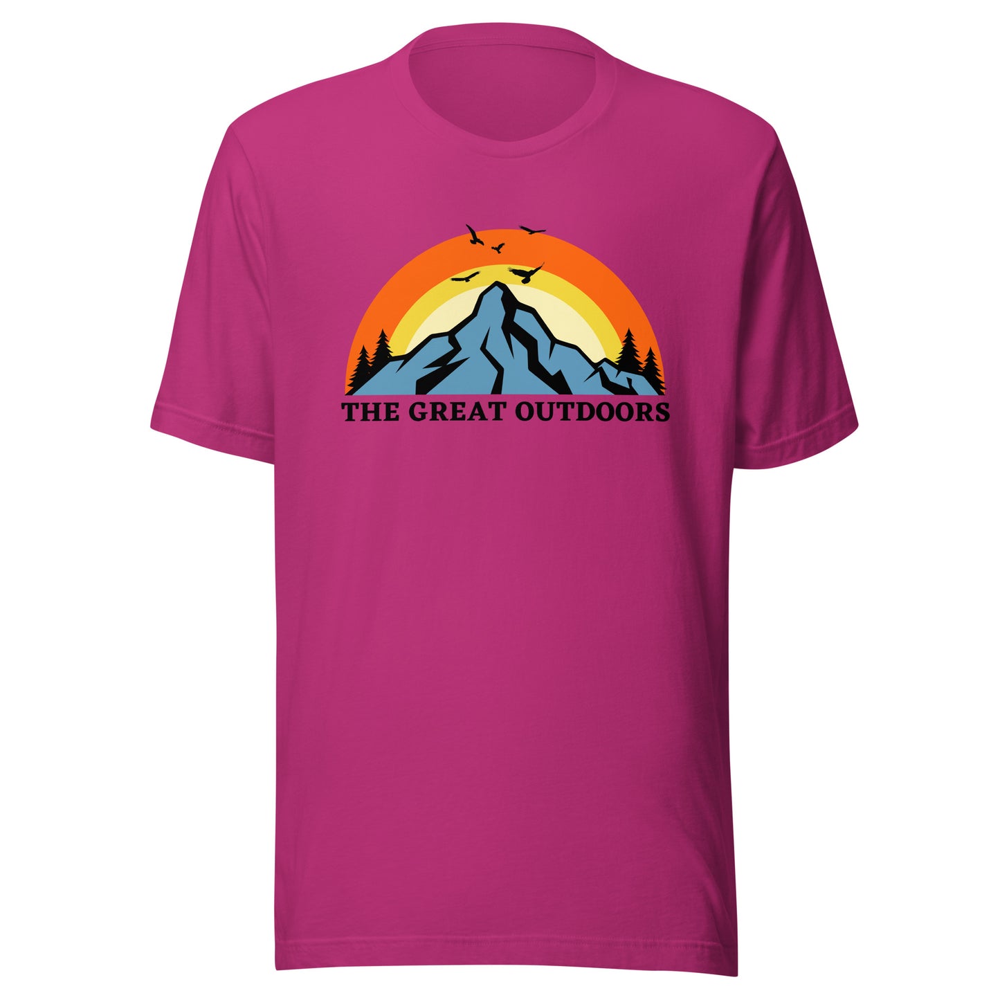 The Great Outdoors mountain top Unisex t-shirt