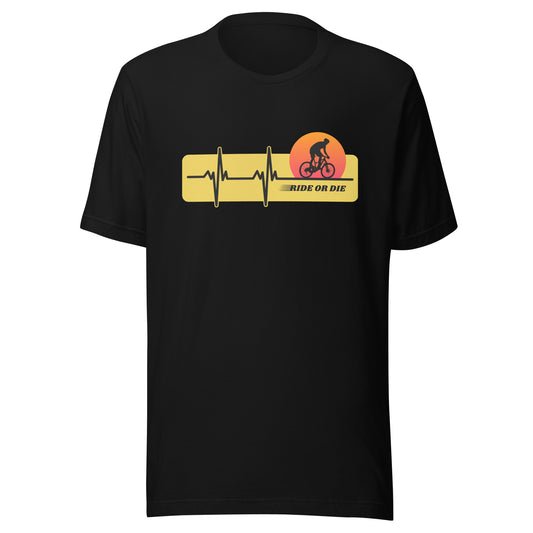 RIDE OR DIE cycling Unisex t-shirt