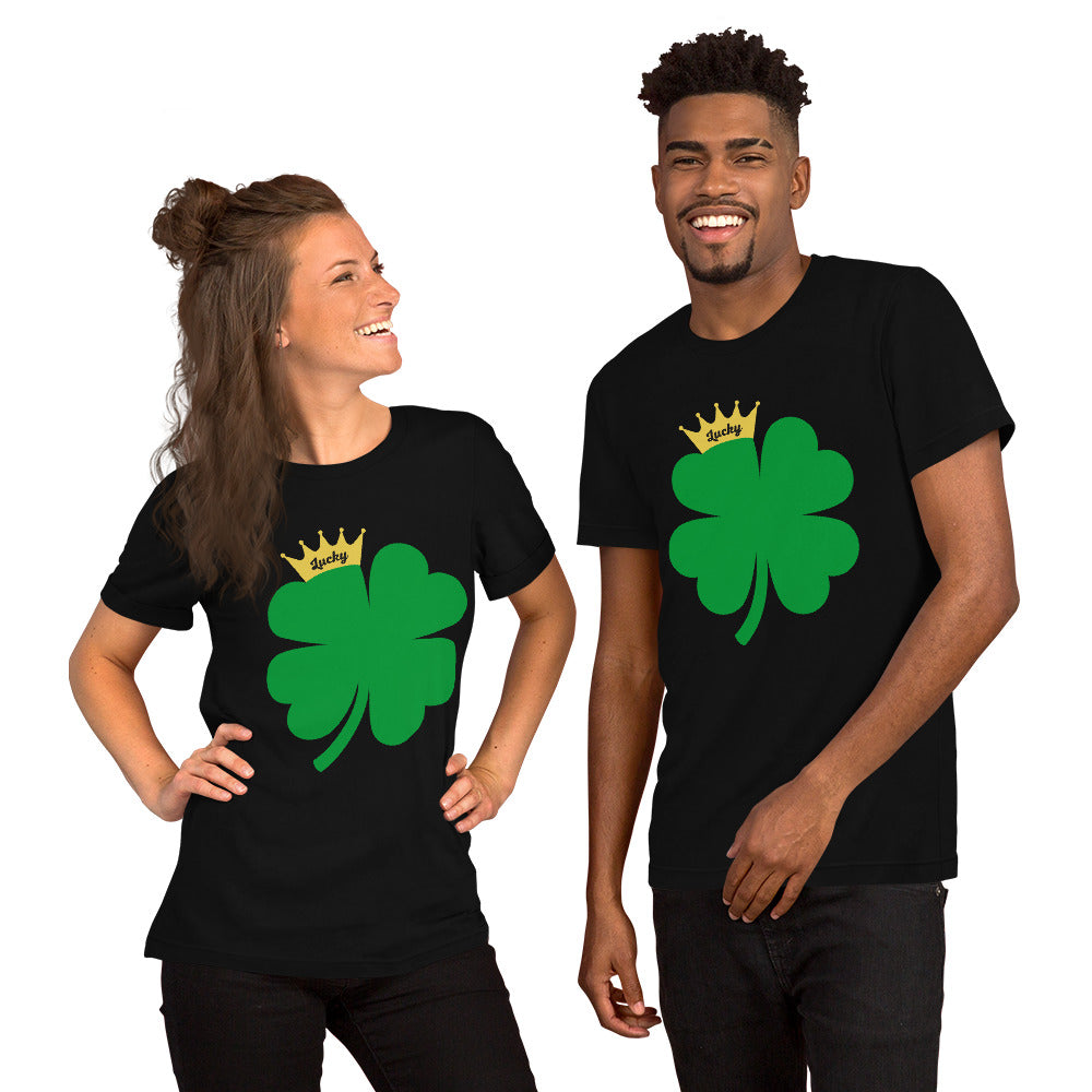 Lucky Crown Clover Unisex t-shirt