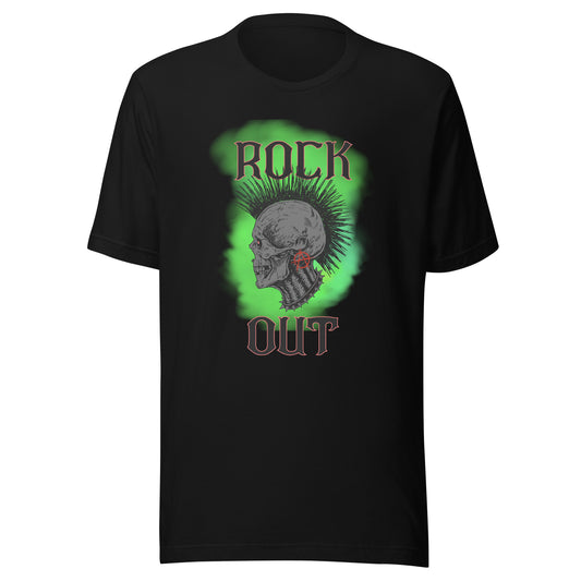 Rock Out Anarchy Skull Unisex t-shirt