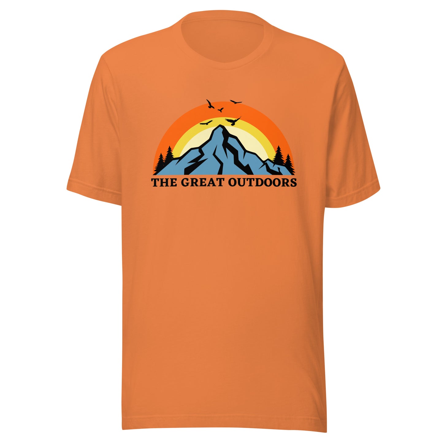The Great Outdoors mountain top Unisex t-shirt