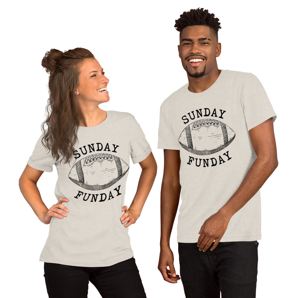 Sunday Funday football Unisex t-shirt
