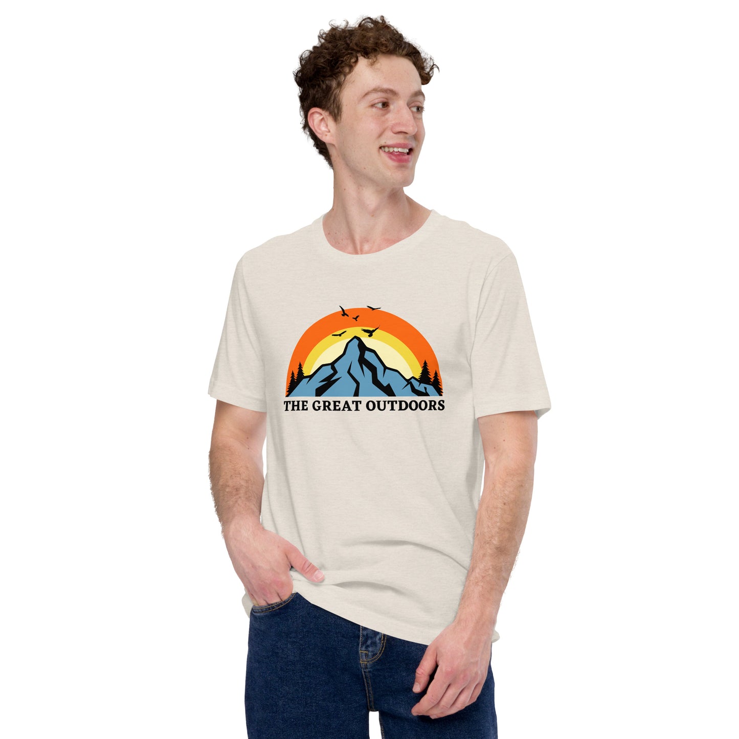 The Great Outdoors mountain top Unisex t-shirt