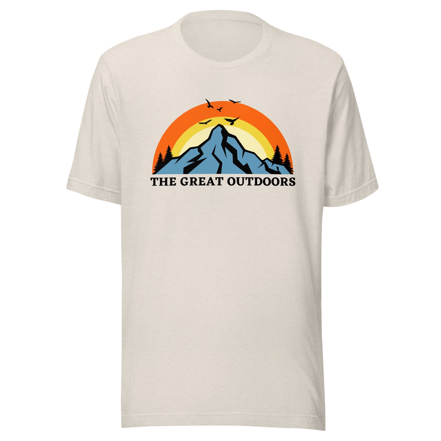 The Great Outdoors mountain top Unisex t-shirt