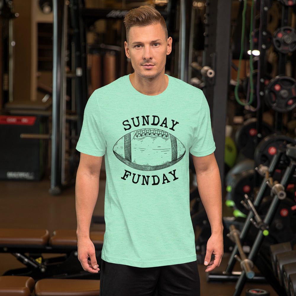 Sunday Funday football Unisex t-shirt