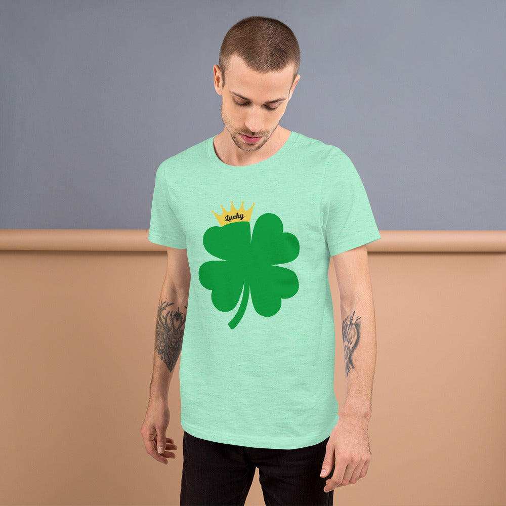 Lucky Crown Clover Unisex t-shirt