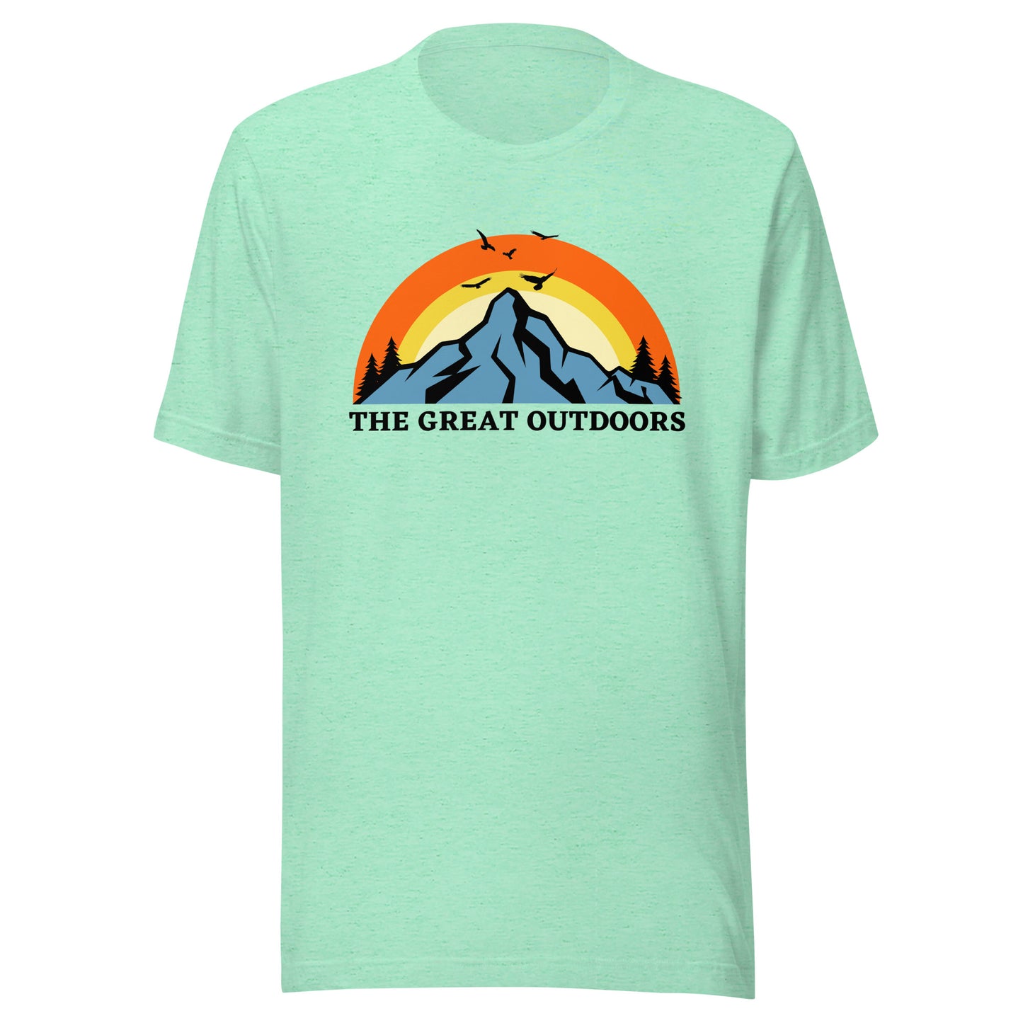 The Great Outdoors mountain top Unisex t-shirt