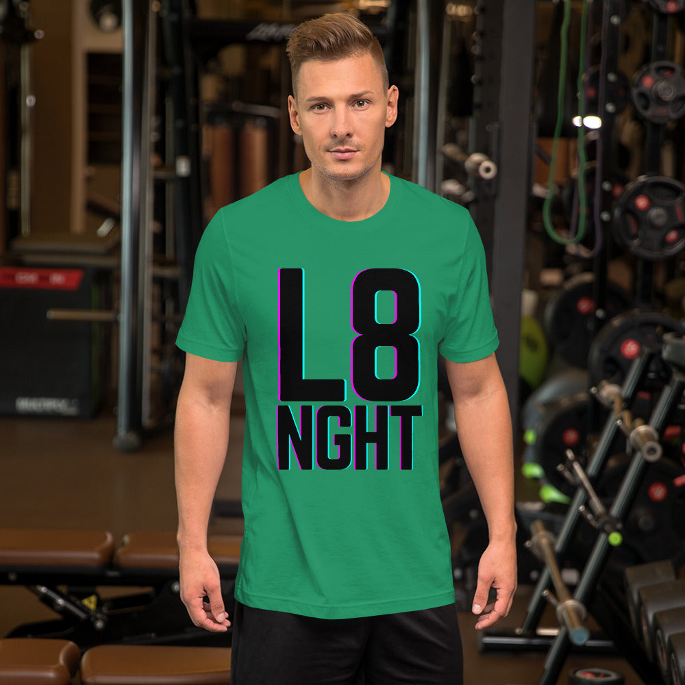 L8NGHT large glitch logo Unisex t-shirt