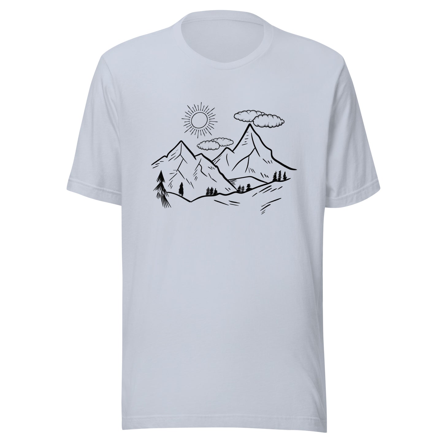 The Great Outdoors mountain tops Unisex t-shirt