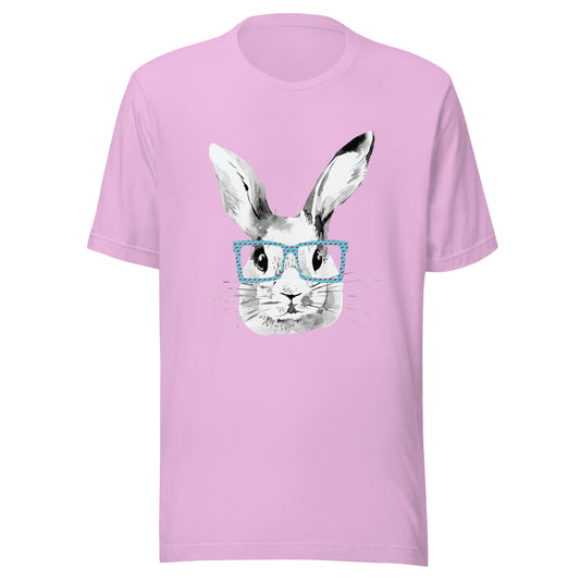 Easter Bunny in glasses Unisex t-shirt