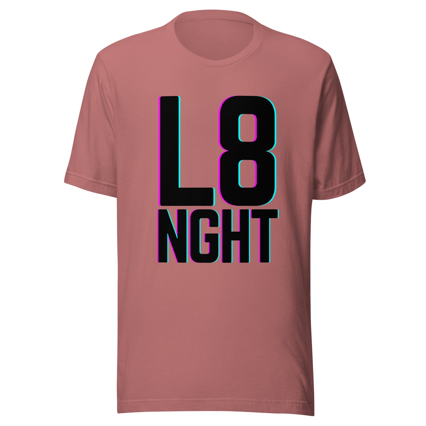 L8NGHT large glitch logo Unisex t-shirt