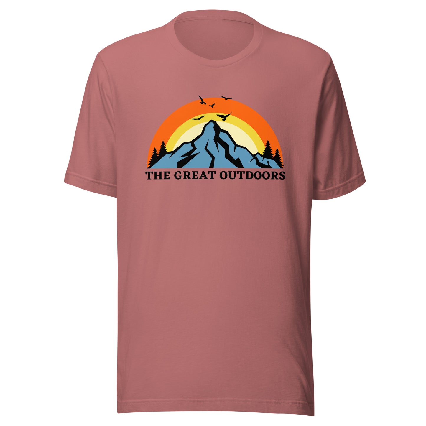 The Great Outdoors mountain top Unisex t-shirt