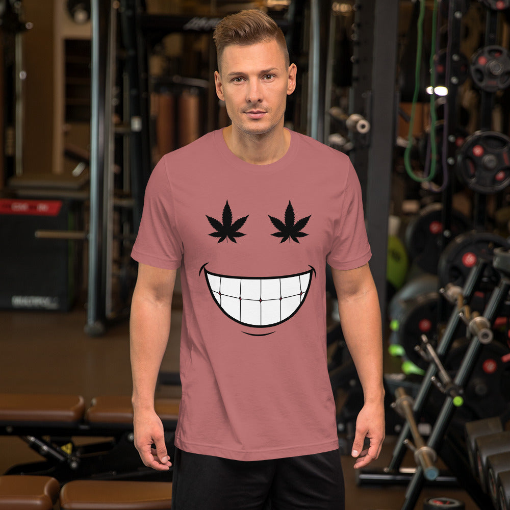 Cannabis Weed Smiley Face Unisex t-shirt