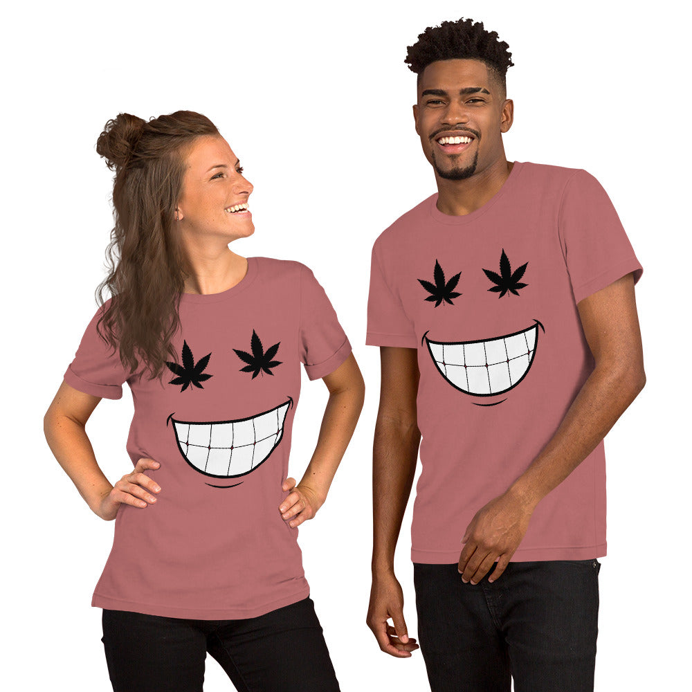 Cannabis Weed Smiley Face Unisex t-shirt