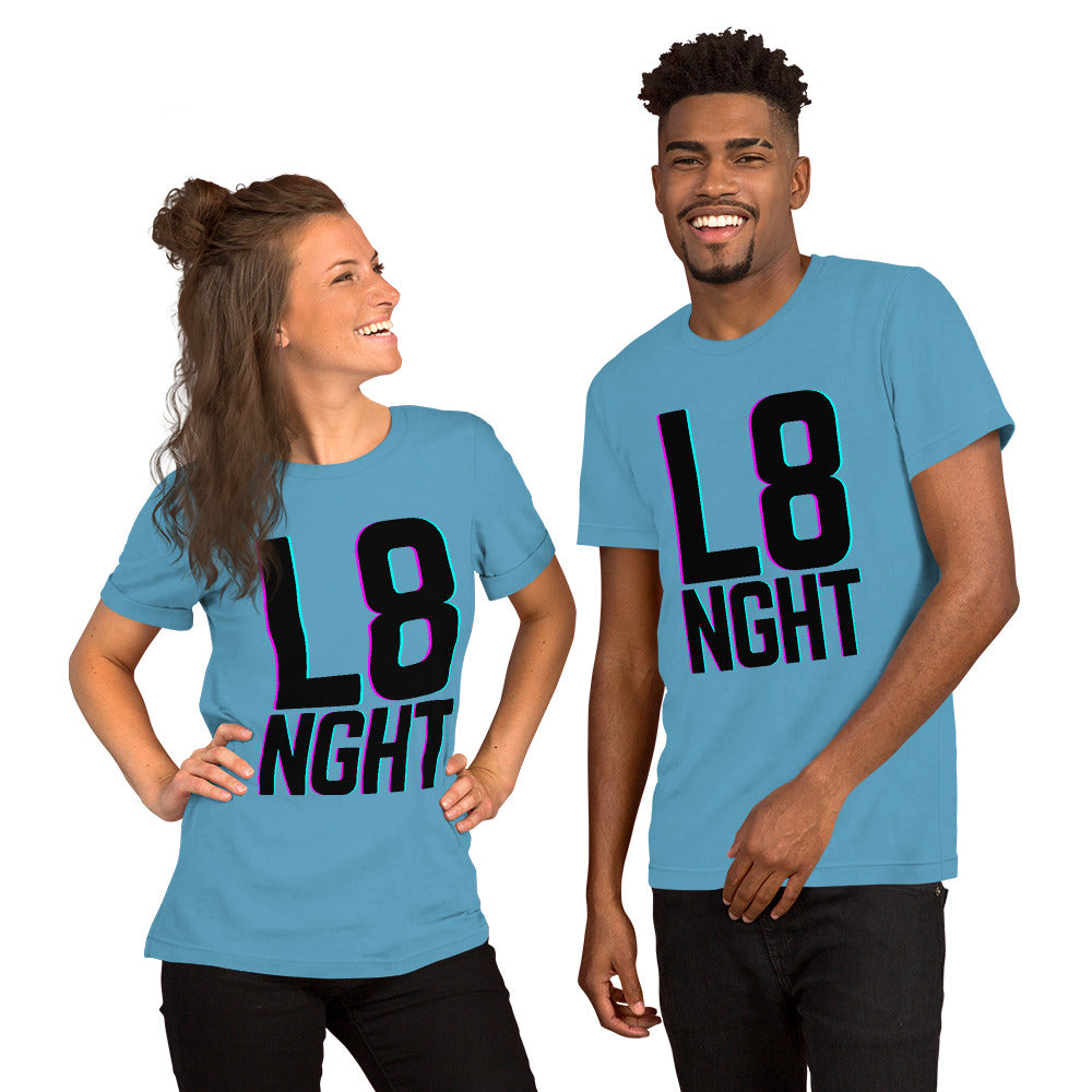 L8NGHT large glitch logo Unisex t-shirt