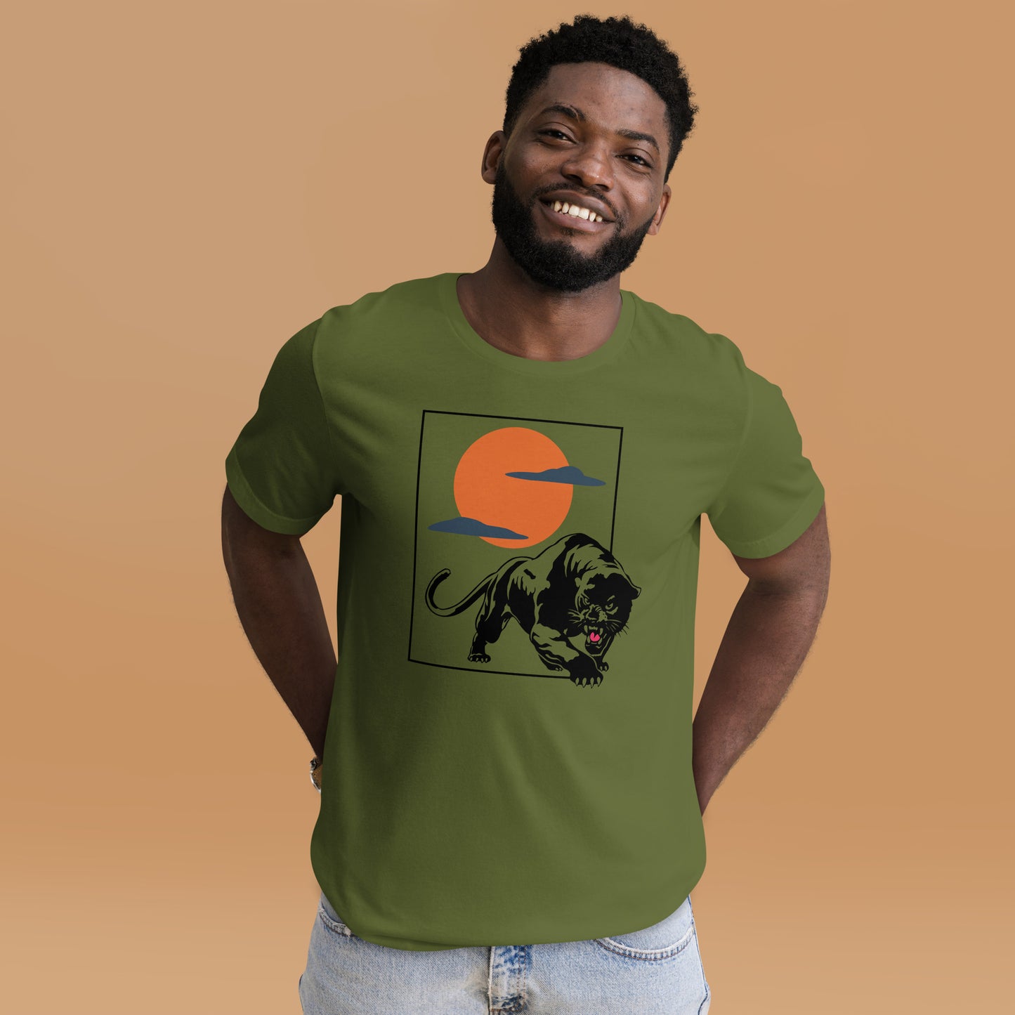 Traditional Panther sunset Unisex t-shirt