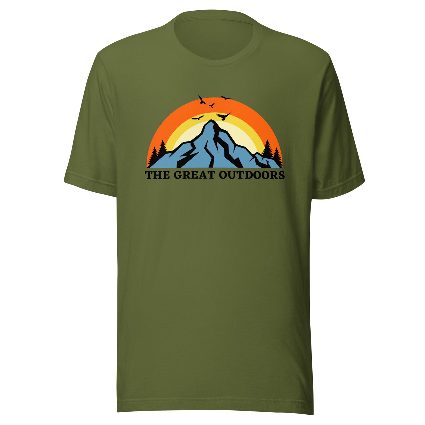 The Great Outdoors mountain top Unisex t-shirt