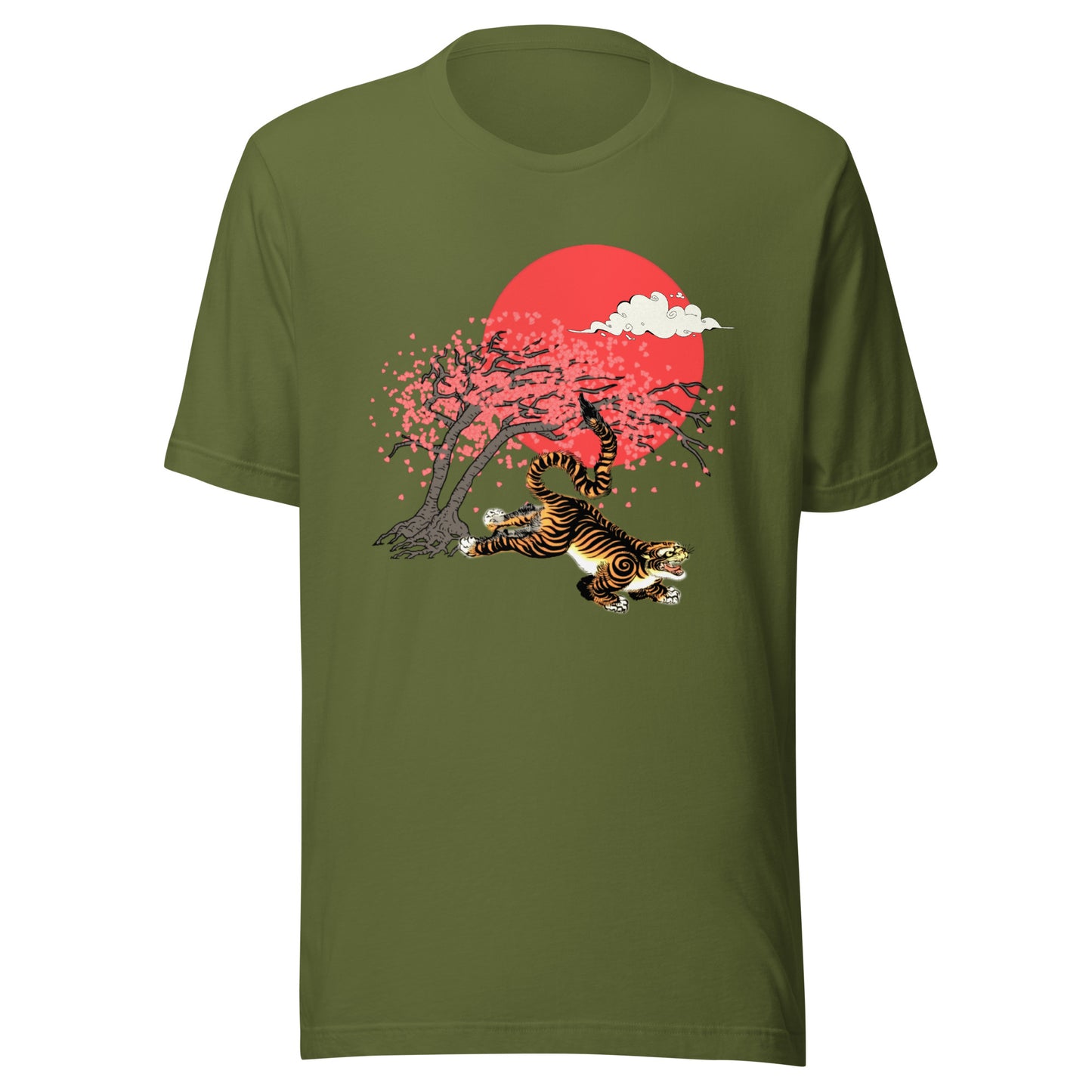 Cherry Blossom Tiger Unisex t-shirt