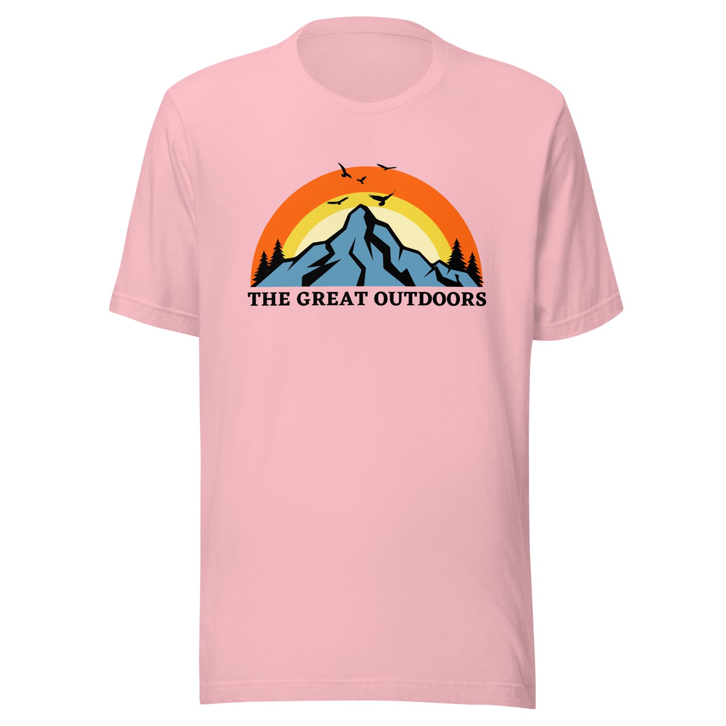 The Great Outdoors mountain top Unisex t-shirt