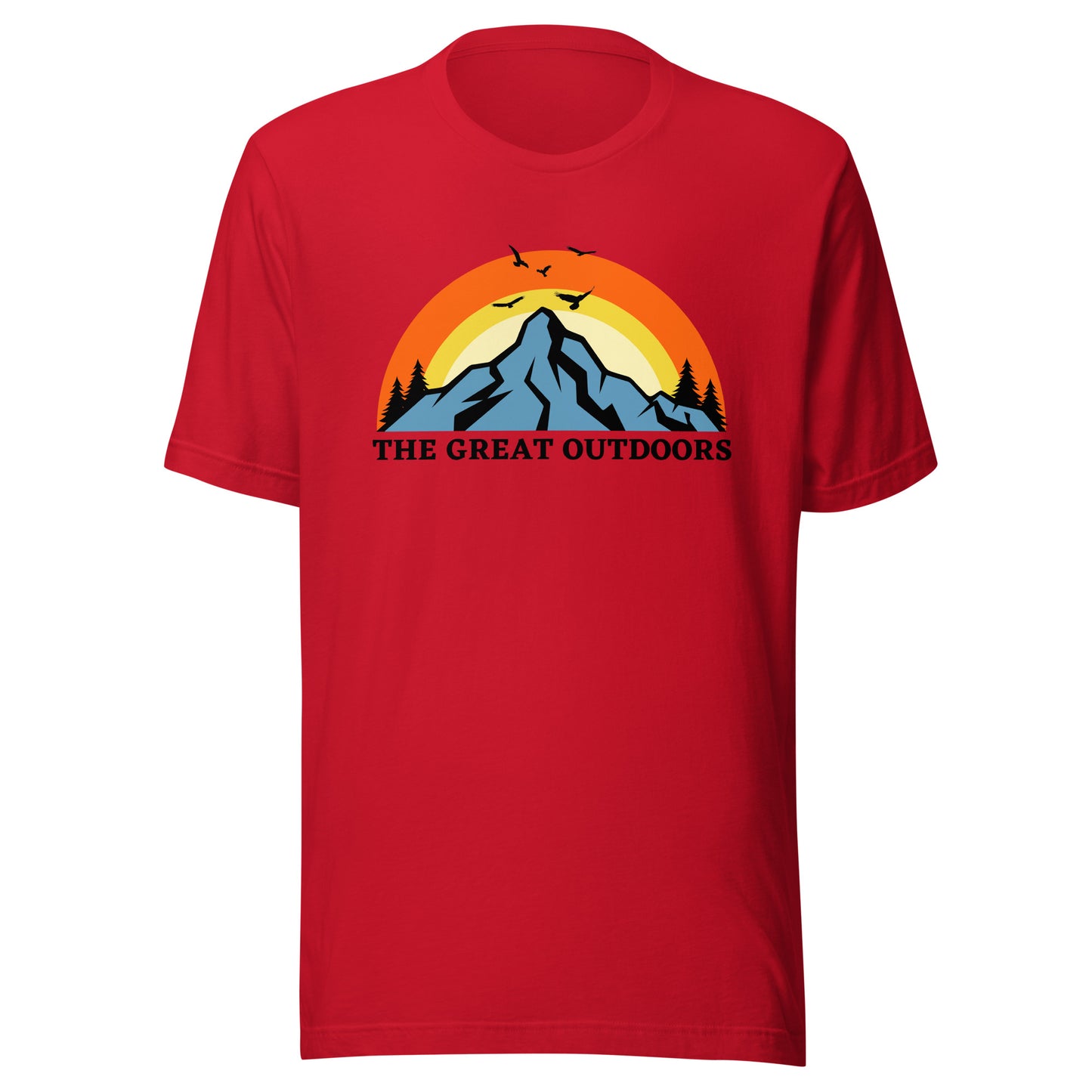 The Great Outdoors mountain top Unisex t-shirt