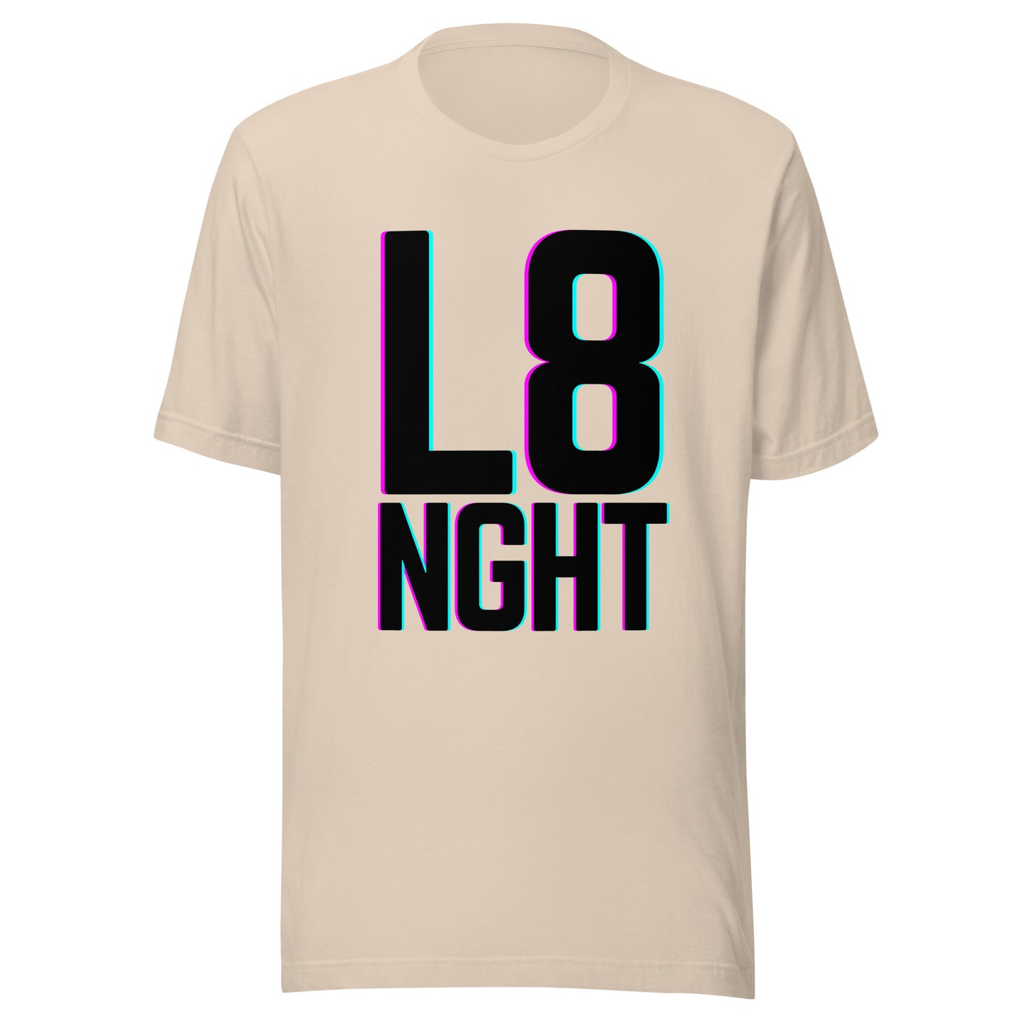 L8NGHT large glitch logo Unisex t-shirt