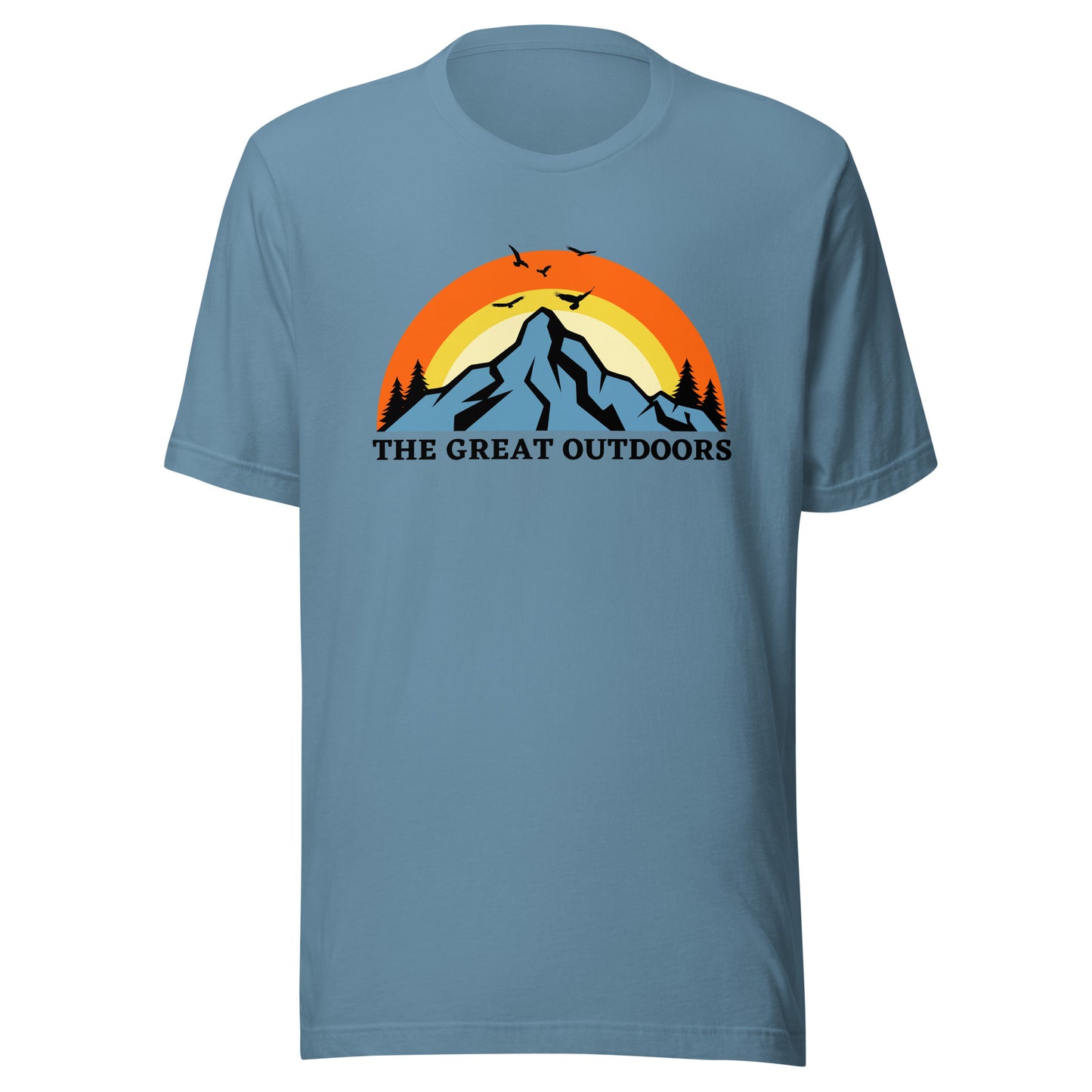 The Great Outdoors mountain top Unisex t-shirt