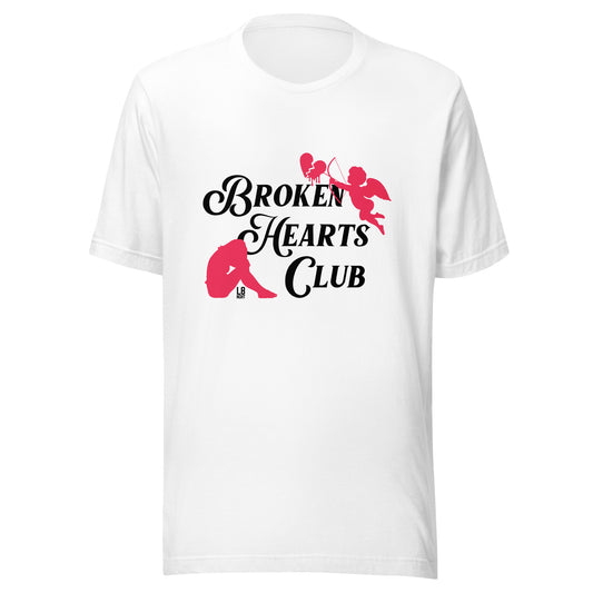 Cupid's "Broken Hearts Club" Unisex t-shirt