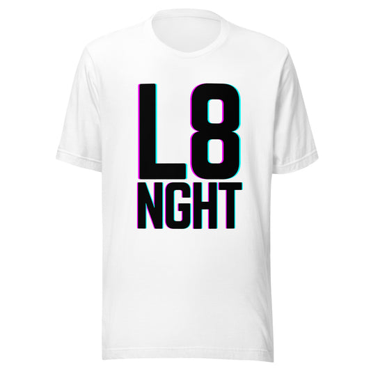 L8NGHT large glitch logo Unisex t-shirt