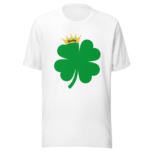Lucky Crown Clover Unisex t-shirt